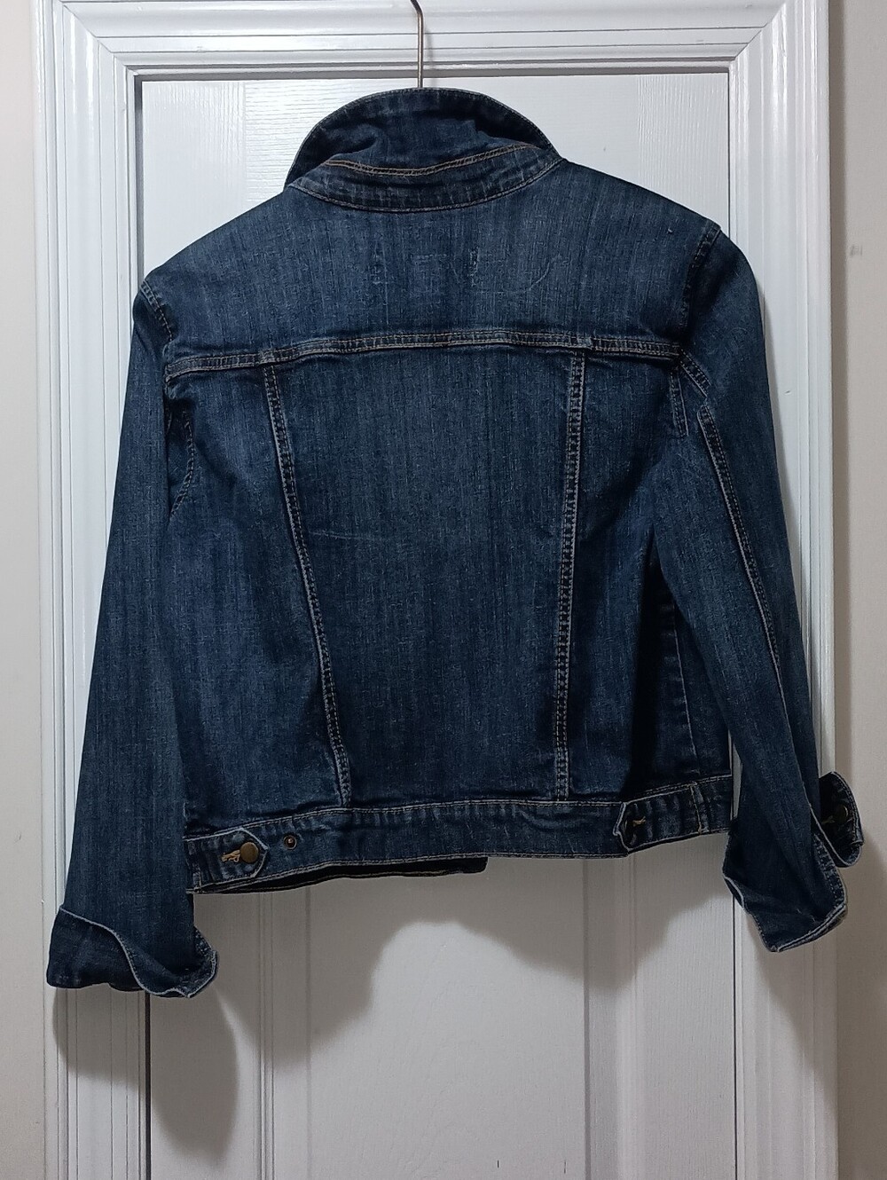Joe Fresh Dark Blue Denim Jean Jacket Size Large - Picture 2 of 6